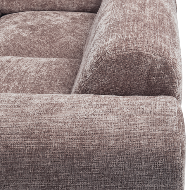 Woood CLOUD hoekbank rechts geweven chenille taupe