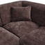 Woood CLOUD hoekbank rechts geweven chenille warm bruin