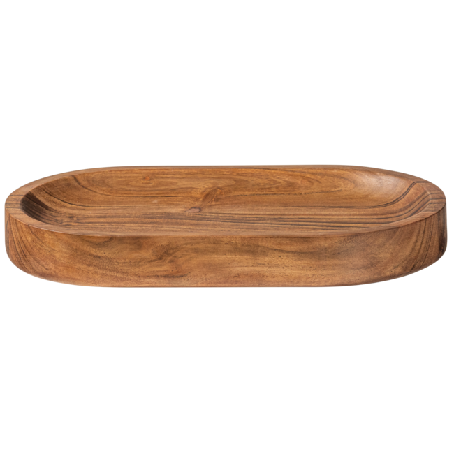 Woood YUKI serveerplank ovaal acacia hout naturel