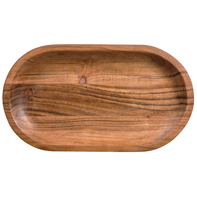 Woood YUKI serveerplank ovaal acacia hout naturel