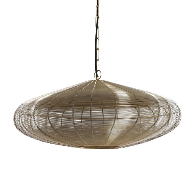 Light en Living Hanglamp Ø60x23 cm BAHOTO lichtgoud