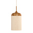 Light en Living Hanglamp Ø22x41,5 cm DANIA hout print naturel+touw crème