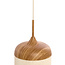 Light en Living Hanglamp Ø22x41,5 cm DANIA hout print naturel+touw crème