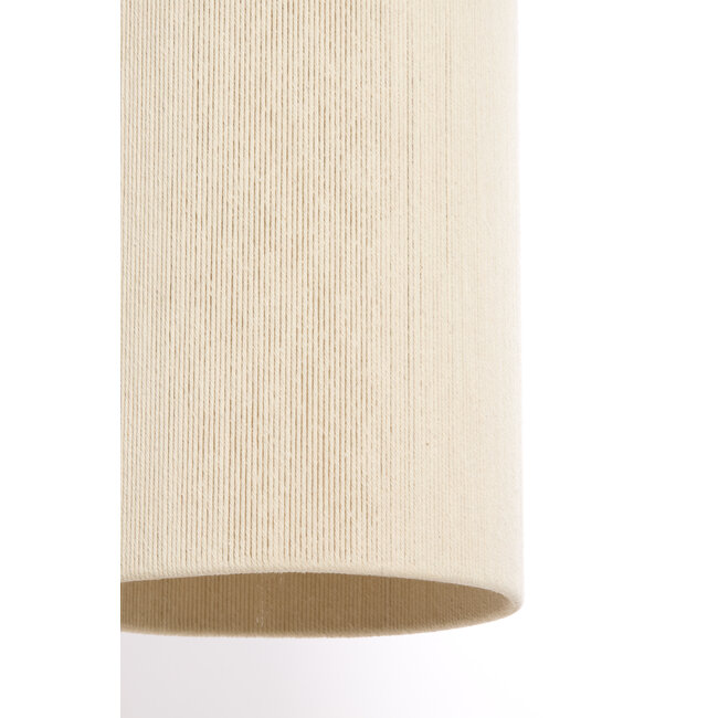 Light en Living Hanglamp Ø22x41,5 cm DANIA hout print naturel+touw crème