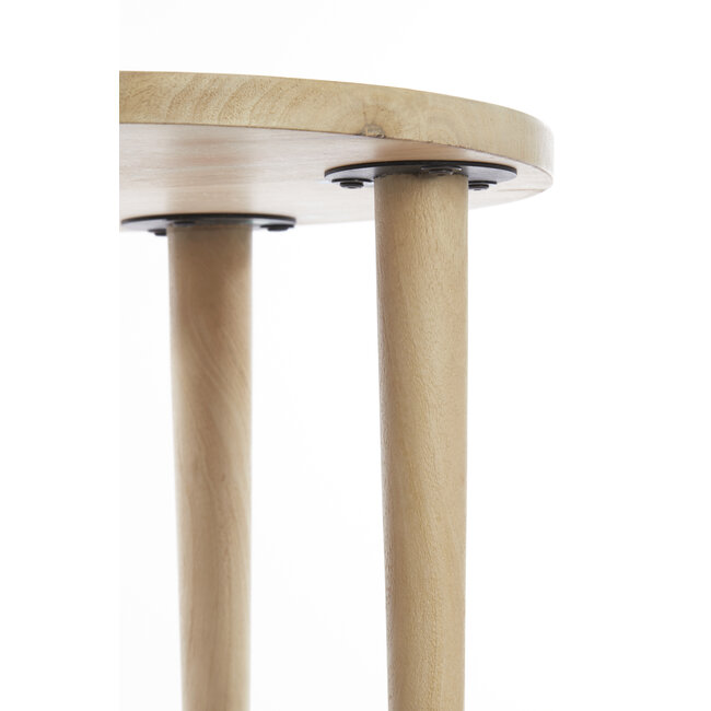 Light en Living Bijzettafel Ø49x49 cm QIANO mango hout naturel