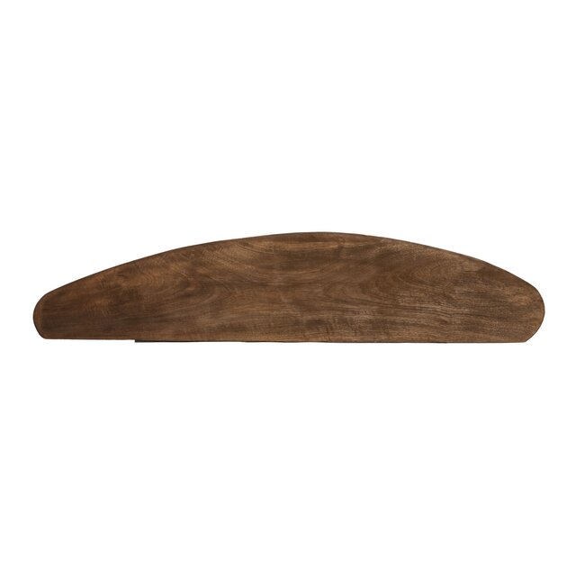 Light en Living Wandplank 100x25x3 cm GINOSU mat donker bruin