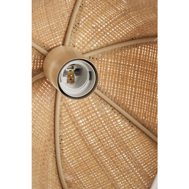 Light en Living Wandlamp 33x25x47 cm SULINA raffia naturel+groen