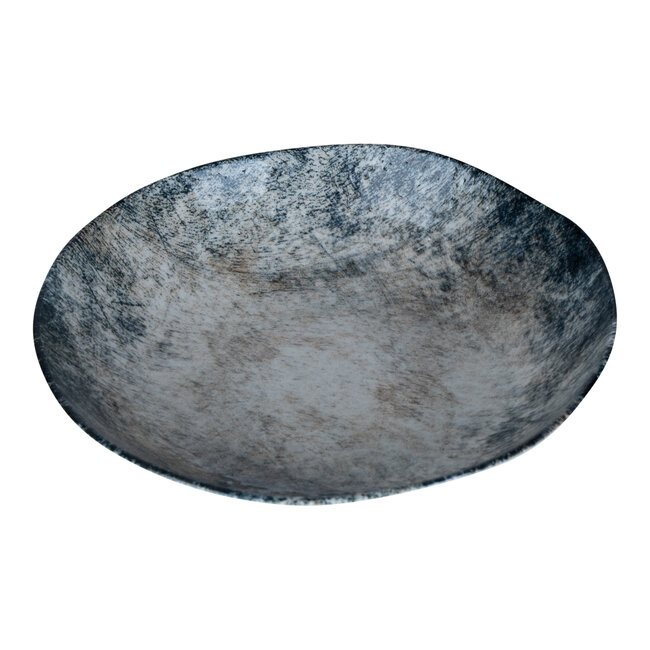 PTMD Diep bord Kaylaa Blauw porselein rond 20 cm