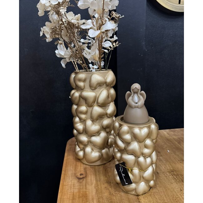 Richmond Interiors  Kandelaar Anne hearts klein Goud