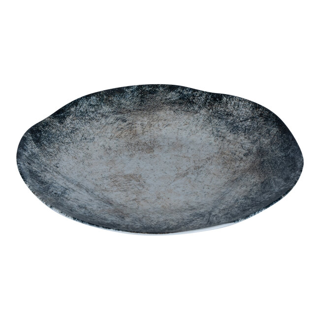 PTMD Dinerbord Kaylaa Blauw porselein rond L - 28 cm