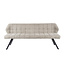 WoonStijl Eetkamerbank Raster 180 cm boucle Zand