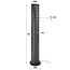 WoonStijl Vloerlamp 5L koker mesh