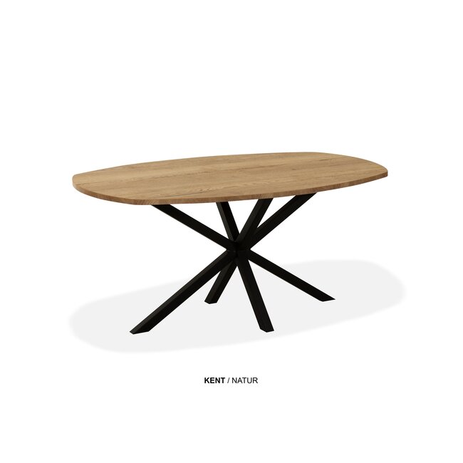 WoonMax Eettafel Kent Deens ovaal - 138, 160, 190 of 220 cm - Diverse kleuren