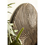 PTMD Wandornament Wiktor bruin MDF rond swirl carved S