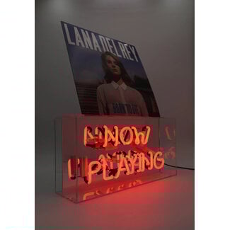 Locomocean Glazen Neon Lamp Box Display - 'Now Playing'