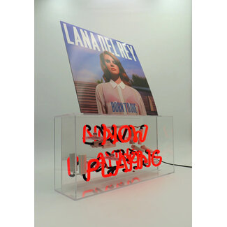Locomocean Glazen Neon Lamp Box Display - 'Now Playing'