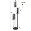 WoonStijl Vloerlamp 3L mesh rotate
