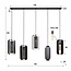 WoonStijl Hanglamp 5L mesh rotate