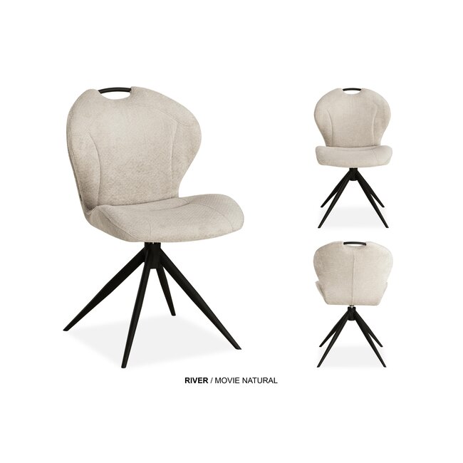 WoonMax Eettafelstoel River Movie - Diverse kleuren