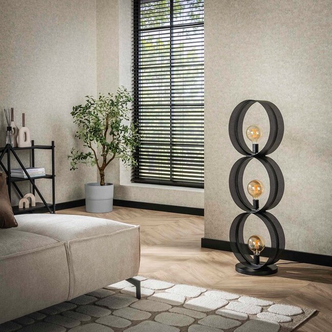 WoonStijl Vloerlamp 3L ring geperforeerd