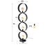 WoonStijl Vloerlamp 4L ring geperforeerd