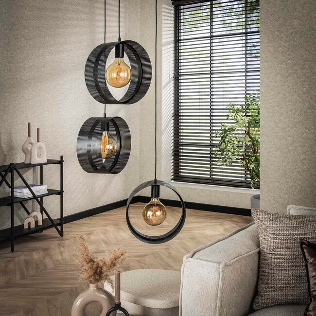 WoonStijl Hanglamp 3L ring geperforeerd
