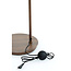 Light en Living Vloerlamp 43x30x165 cm BAYLIE hout print d bruin+bruin glas