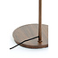 Light en Living Vloerlamp 43x30x165 cm BAYLIE hout print d bruin+bruin glas