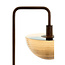 Light & Living Vloerlamp 43x30x165 cm BAYLIE hout print d bruin+bruin glas