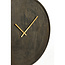Light en Living Klok Ø56 cm VETI mango hout donker bruin+goud