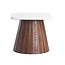 Light en Living Bijzettafel 45x45x40 cm OKATO crème+hout bruin