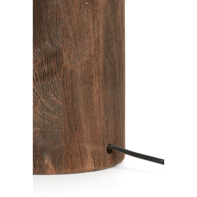 Light en Living Lampvoet Ø13x32 cm TRAPINO hout mat donker bruin