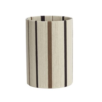 Light en Living Lampenkap cilinder 25-25-36 cm MEDAN crème+bruin+donker bruin