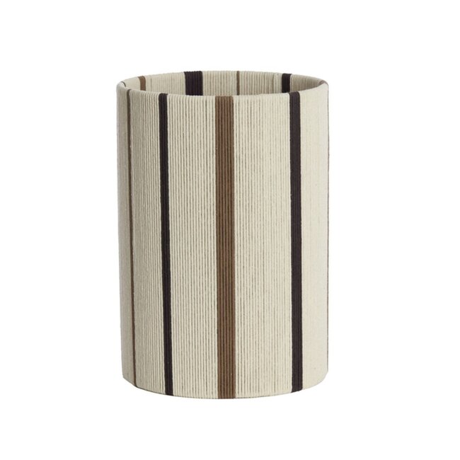 Light en Living Lampenkap cilinder 25-25-36 cm MEDAN crème+bruin+donker bruin