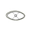 Light en Living Lampenkap  ovaal recht smal 45-21-32 cm OSIRE groen