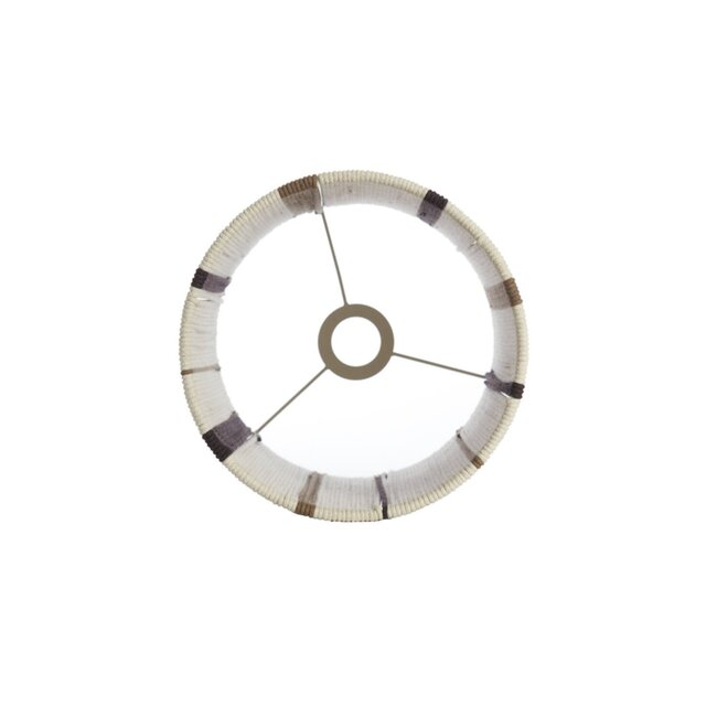 Light en Living Lampenkap cilinder 30-30-40 cm MEDAN crème+bruin+donker bruin