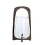 Light en Living Windlicht Ø26x48 cm ANOSY glas helder+hout mat donkerbruin