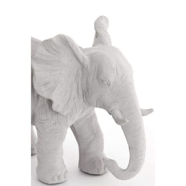 Light en Living Ornament 30,5x18,5x24 cm ELEPHANT crème