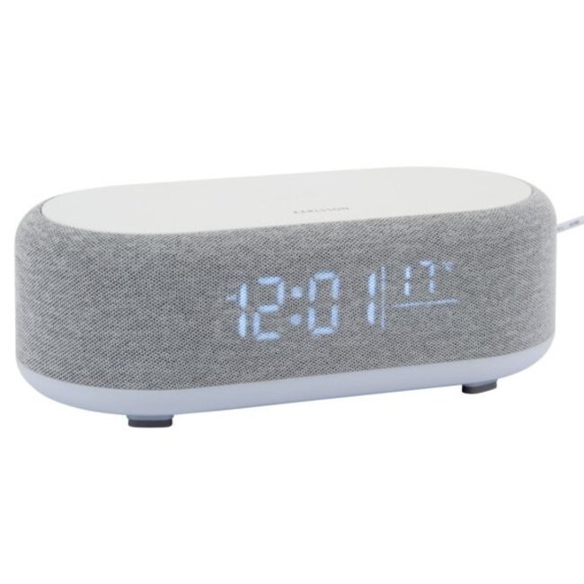 Karlsson Alarmklok Vogue met telefoonoplader en bluetooth muis grijs