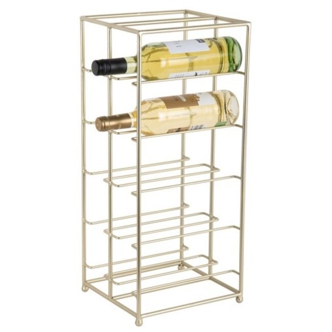 Present Time Wijnrek Dual Floor metaal goud