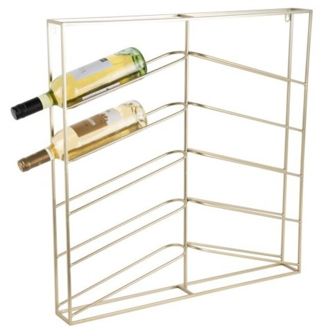 Present Time Wijnrek Cuadro metaal goud