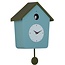 Karlsson Wandklok Cuckoo licht misty blauw met army groen