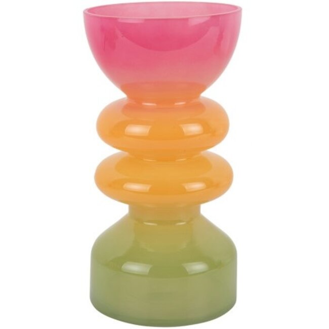 Present Time Vaas Funky Vibes glas groot multi colour