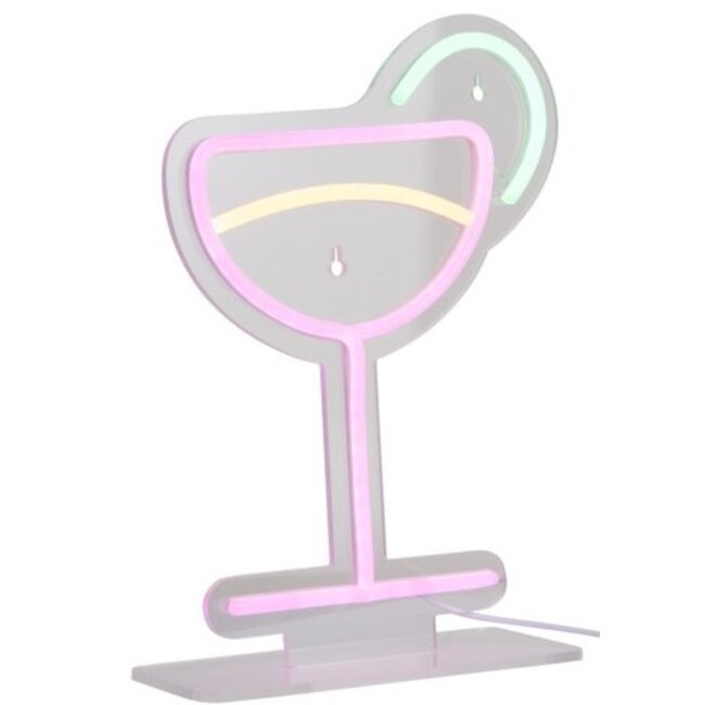 Leitmotiv Neon licht Cocktail multi colour