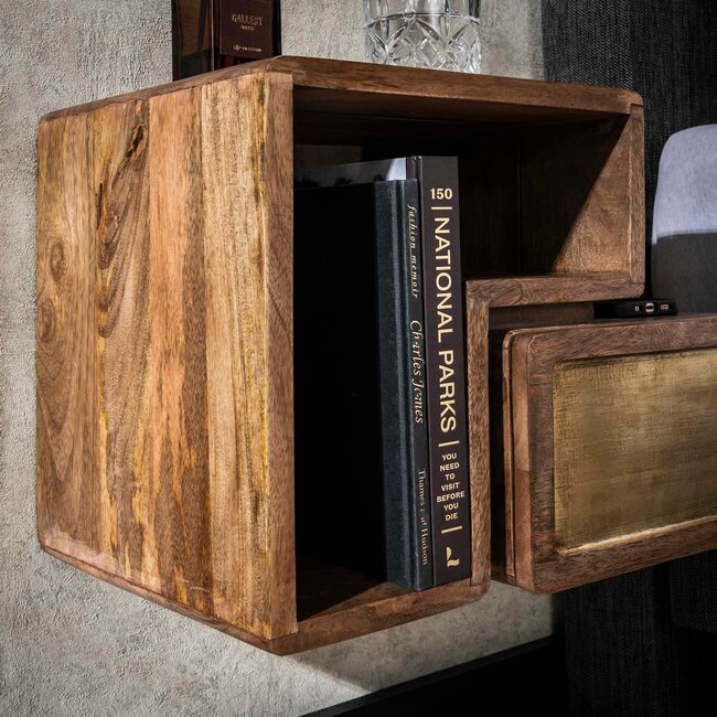 WoonStijl Nachtkastje Set van 2 brass