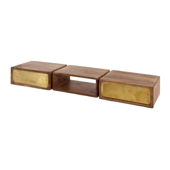 WoonStijl Kaptafel 2L brass
