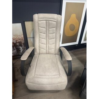 WoonMax Relaxfauteuil Queen Zorro Sand handbediening - Showroommodel