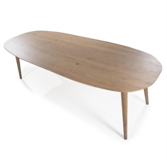 Eleonora Eettafel Elijah 260x100 cm - bruin