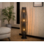 WoonStijl Vloerlamp 120 3L cylinder mesh / Charcoal