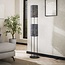 WoonStijl Vloerlamp 2L armor tube / Zwart bruin